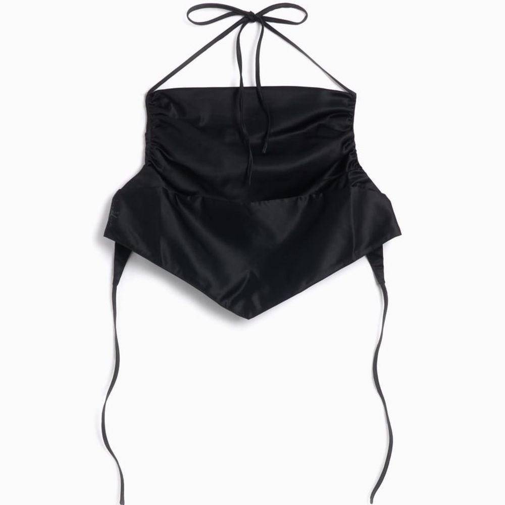 Jordan x Travis Scott Women's Black Satin Halter Top